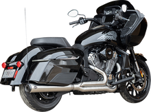S&S CYCLE 2-into-1 Qualifier Exhaust System - Brushed Stainless Steel - Race Only - Indian with PowerPlus 550-1130