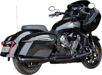 S&S CYCLE 2-into-1 Qualifier Exhaust System - Guardian Black - Race Only - Indian with PowerPlus 550-1131