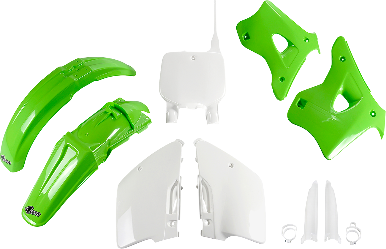 UFO Body Kit - OEM Green/White - Kawasaki - KX '96-'98 KAKIT192F@999