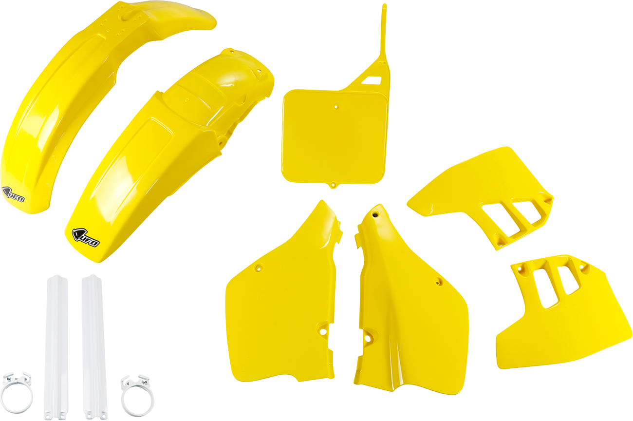 UFO Body Kit - OEM Yellow/White - Suzuki - RM '89-'91 SUKIT398F@999
