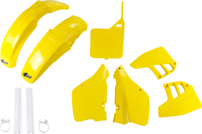 UFO Body Kit - OEM Yellow/White - Suzuki - RM '89-'91 SUKIT398F@999