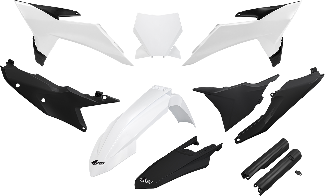 UFO Body Kit - White/Black - KTM - SX '25 KTKIT532F@222