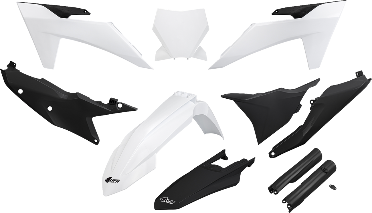 UFO Body Kit - White/Black - KTM - SX '23-'24 KTKIT529F@222