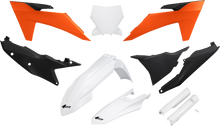 UFO Body Kit - Black/Orange/White - KTM - SX '23-'24 KTKIT529F@444