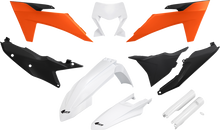 UFO Body Kit - Black/Orange/White - KTM - EX '24-'25 KTKIT530F@444
