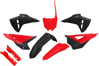 UFO Body Kit - Black/Red - Honda - CRF '25-'26 HOKIT127F@111