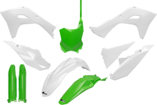 UFO Body Kit - Green/White - Kawasaki - KX '24-'25 KAKIT231F@222