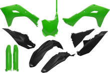 UFO Body Kit - Green/Black - Kawasaki - KX '24-'25 KAKIT231F@333