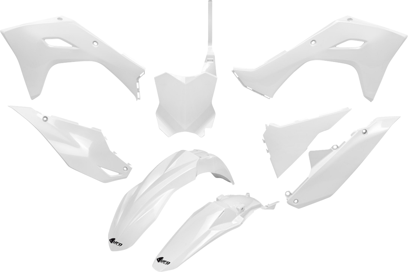 UFO Restyle Body Kit - White - Kawasaki - KX '24-'26 KAKIT231@047
