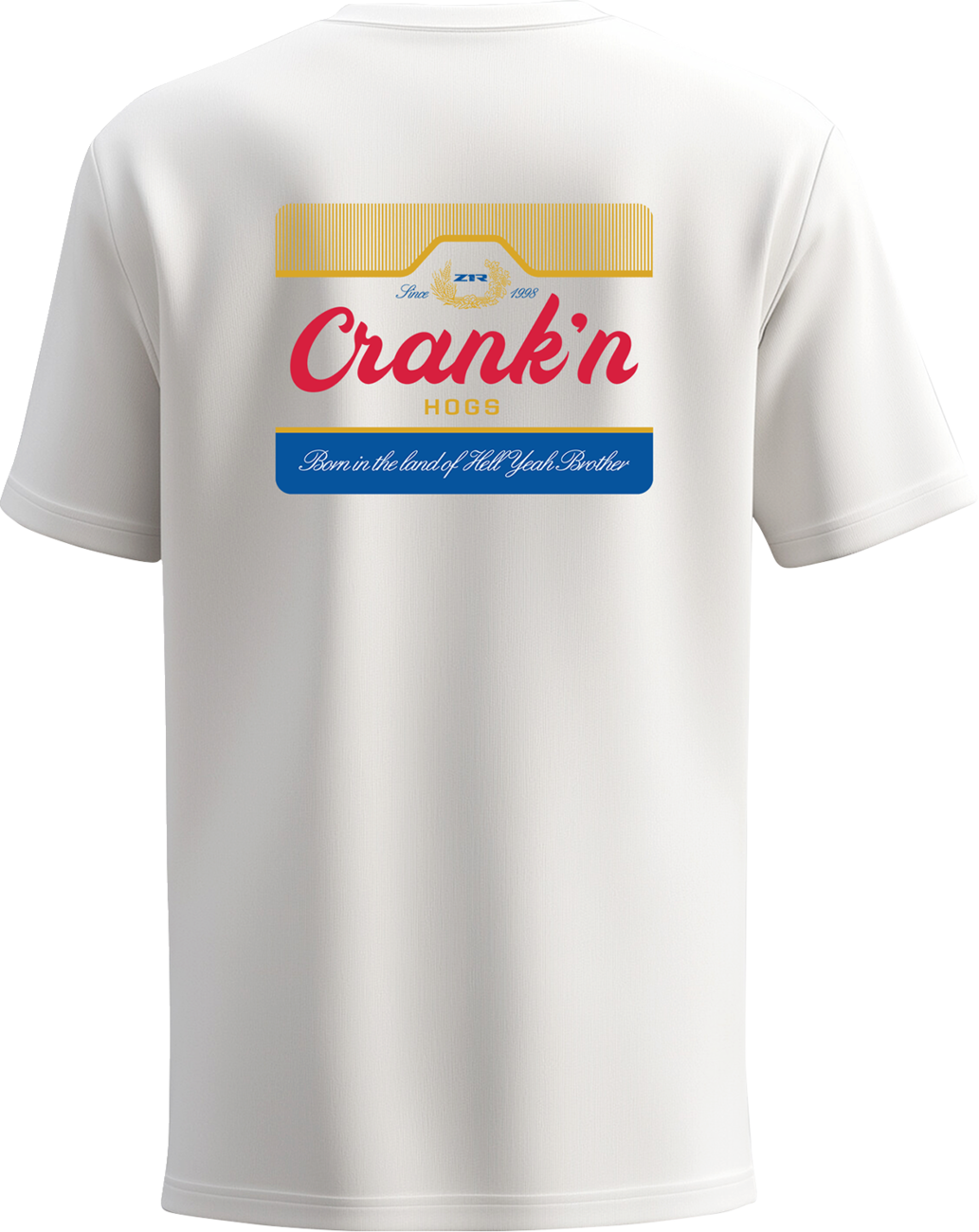 Z1R Hogs Crank'n T-Shirt - White - Large 3030-25318