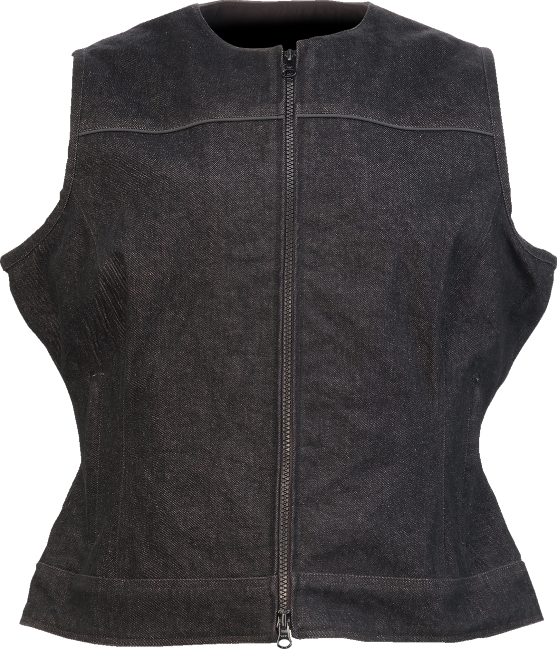Z1R Women's Denim Vest - Black - XS 2831-0106