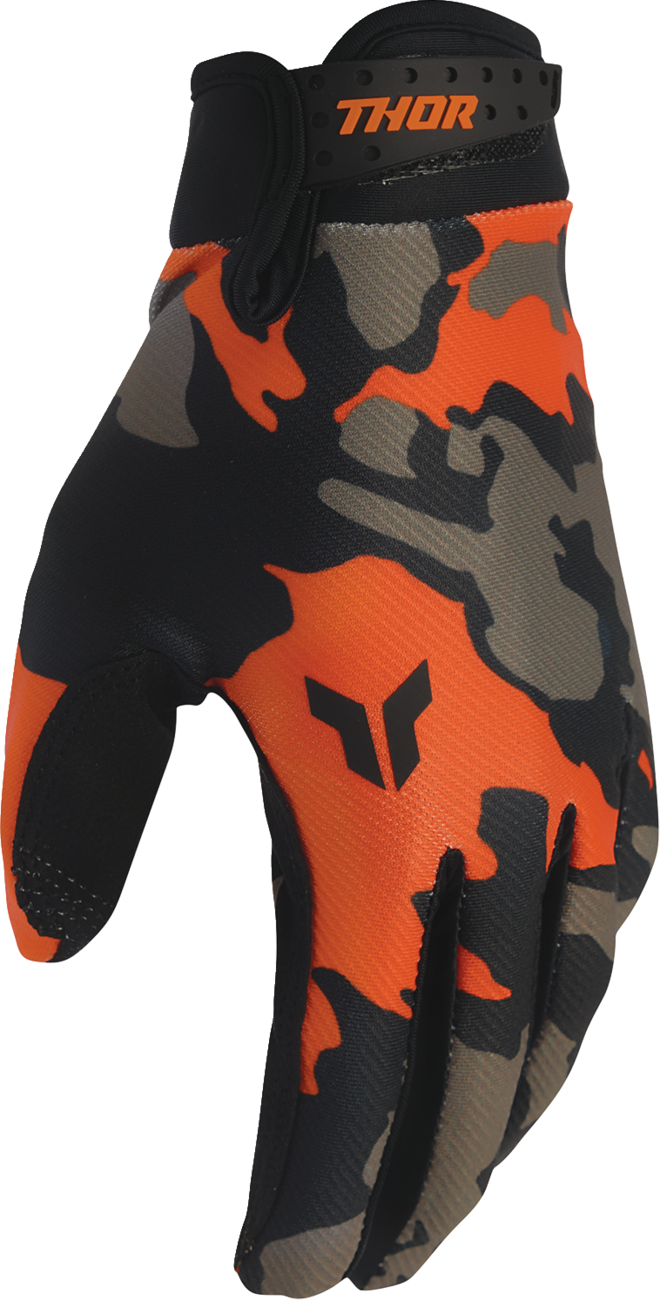 THOR Launchmode Hunter Gloves - Orange/Black - Small 3330-8522