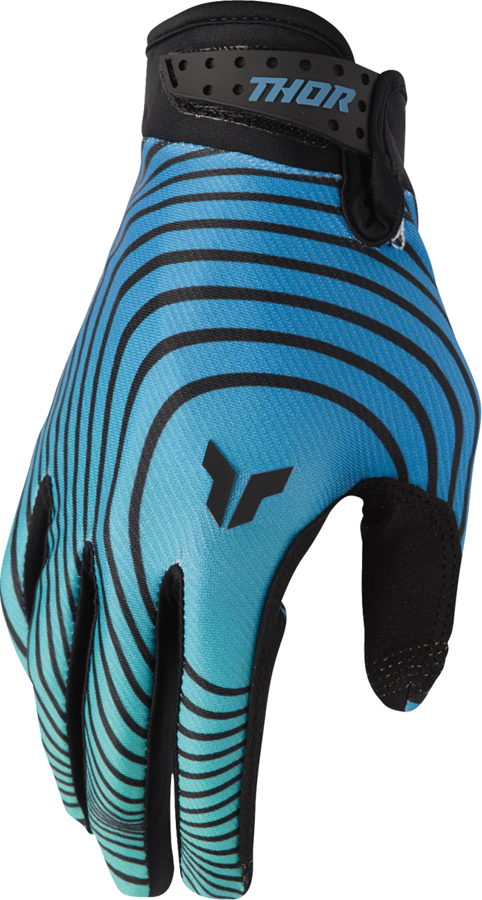 THOR Launchmode Identity Gloves - Teal/Black - Medium 3330-8530