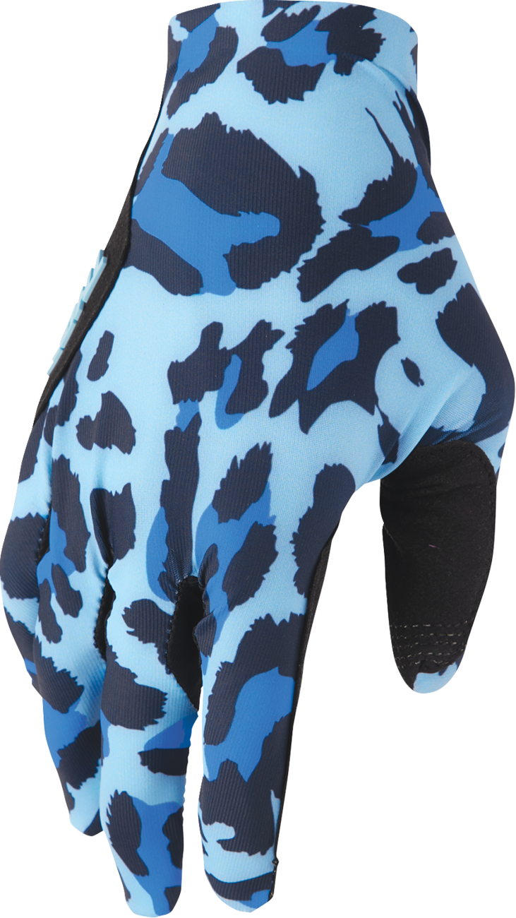 THOR Sportmode Cheetah Gloves - Midnight/Blue - Large 3330-8582