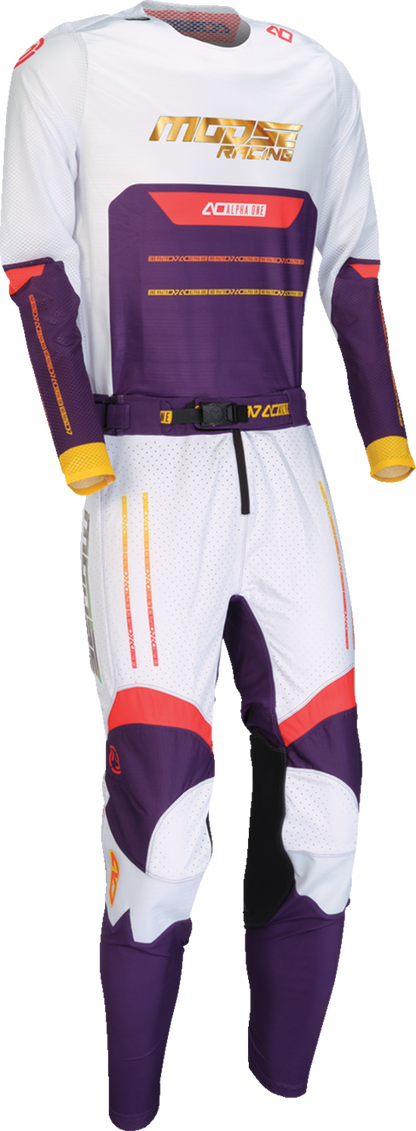 MOOSE OFFROAD Alpha One Pants - Purple/Red - US 42 2901-12068