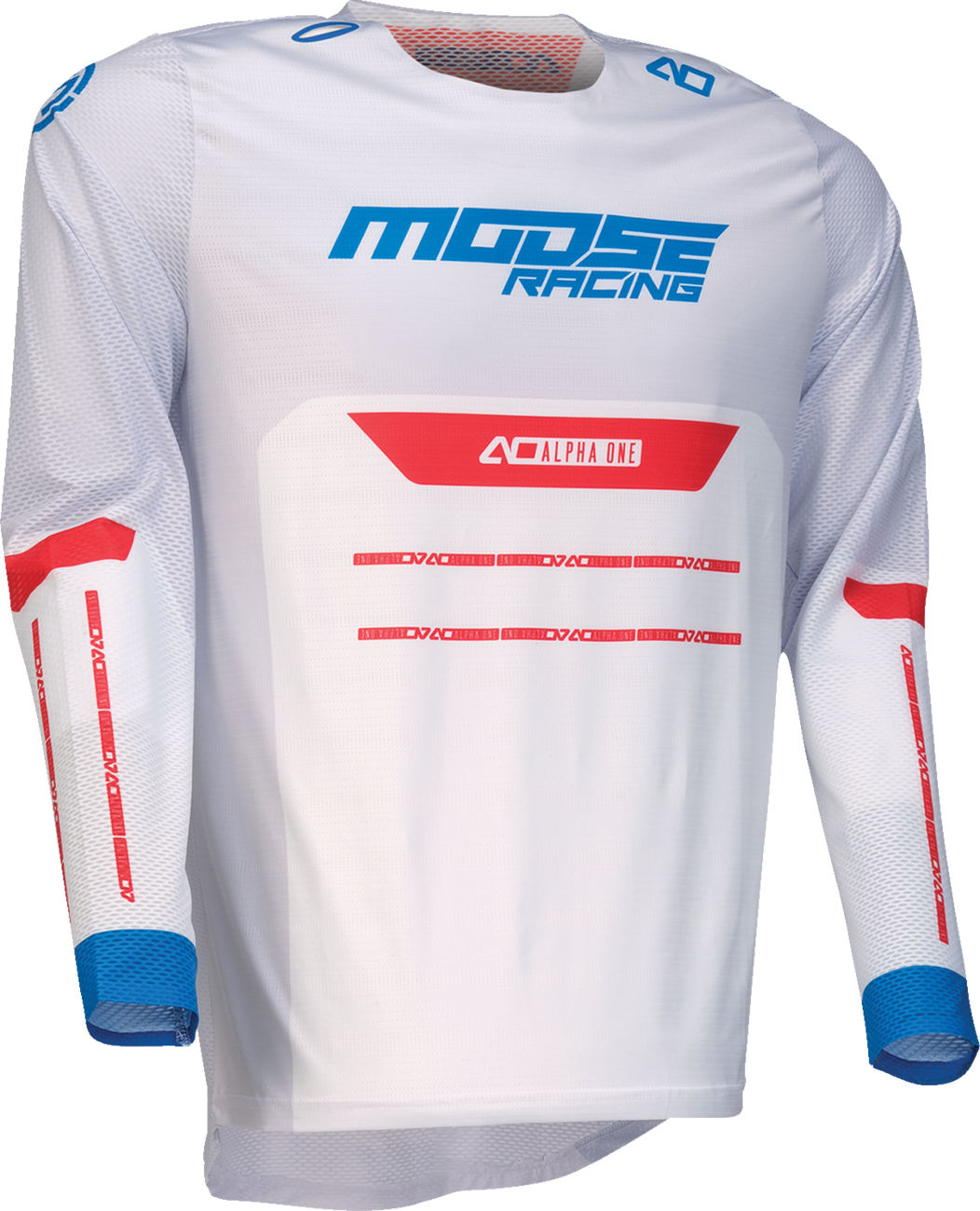 MOOSE OFFROAD Alpha One Jersey - Red/White/Blue - Large 2910-8327