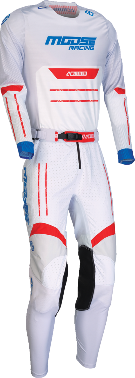 MOOSE OFFROAD Alpha One Jersey - Red/White/Blue - Large 2910-8327