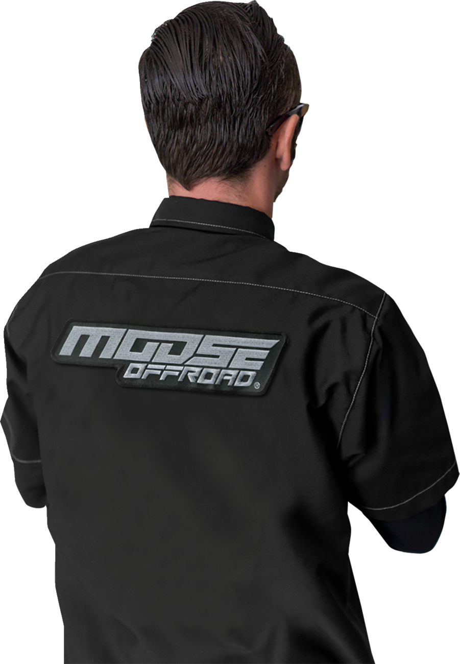 MOOSE OFFROAD Moose Offroad Shop Shirt - Black - Small MRS01S8BCHSR
