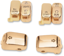 DRAG SPECIALTIES Switch Cap Kit - Standard - Gold H18-0335GO-C
