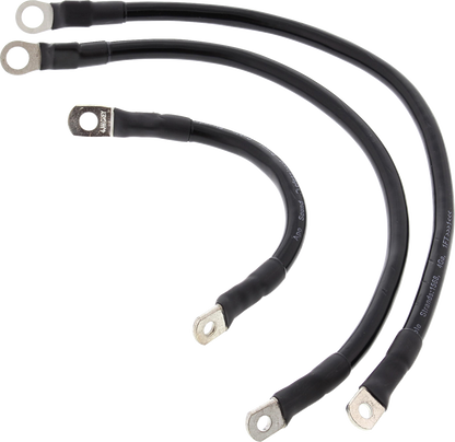 ALL BALLS Battery Cable Kit - Black 79-3001-1