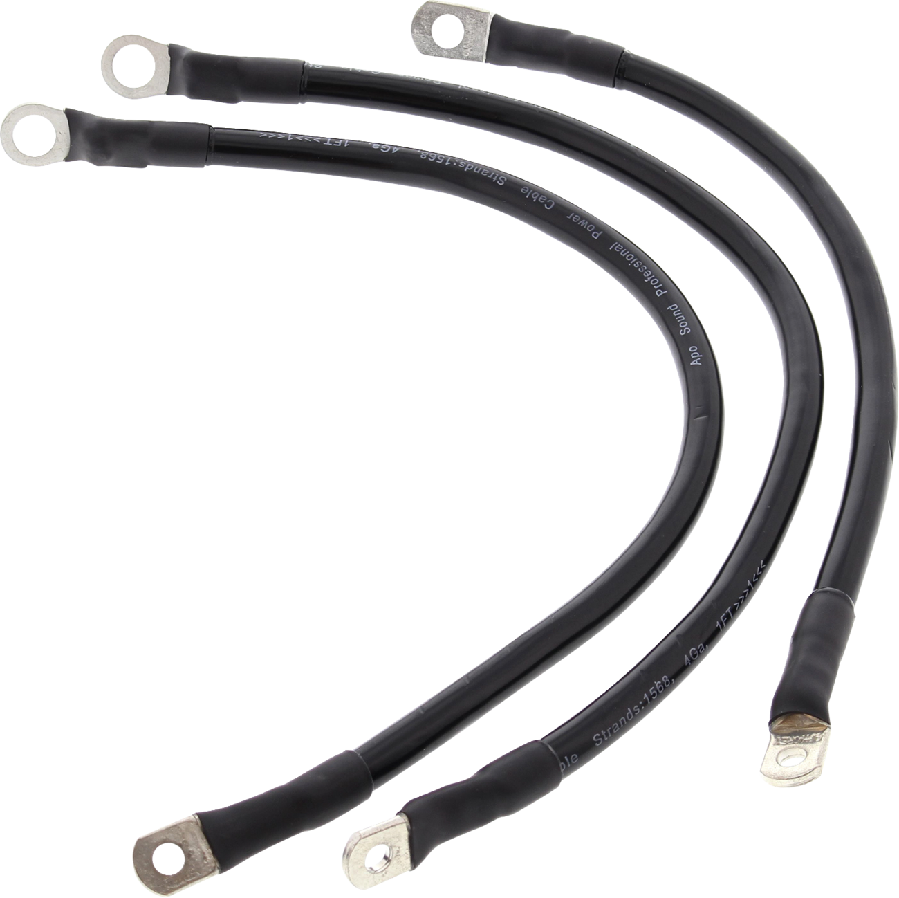 ALL BALLS Battery Cable Kit - Black 79-3003-1