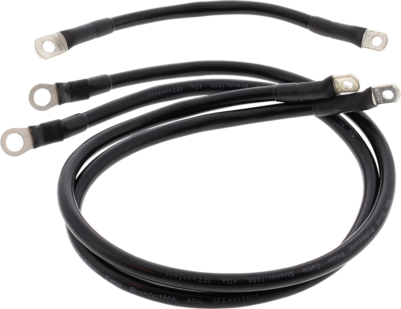 ALL BALLS Battery Cable Kit - Black 79-3007-1