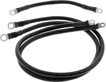 ALL BALLS Battery Cable Kit - Black 79-3007-1