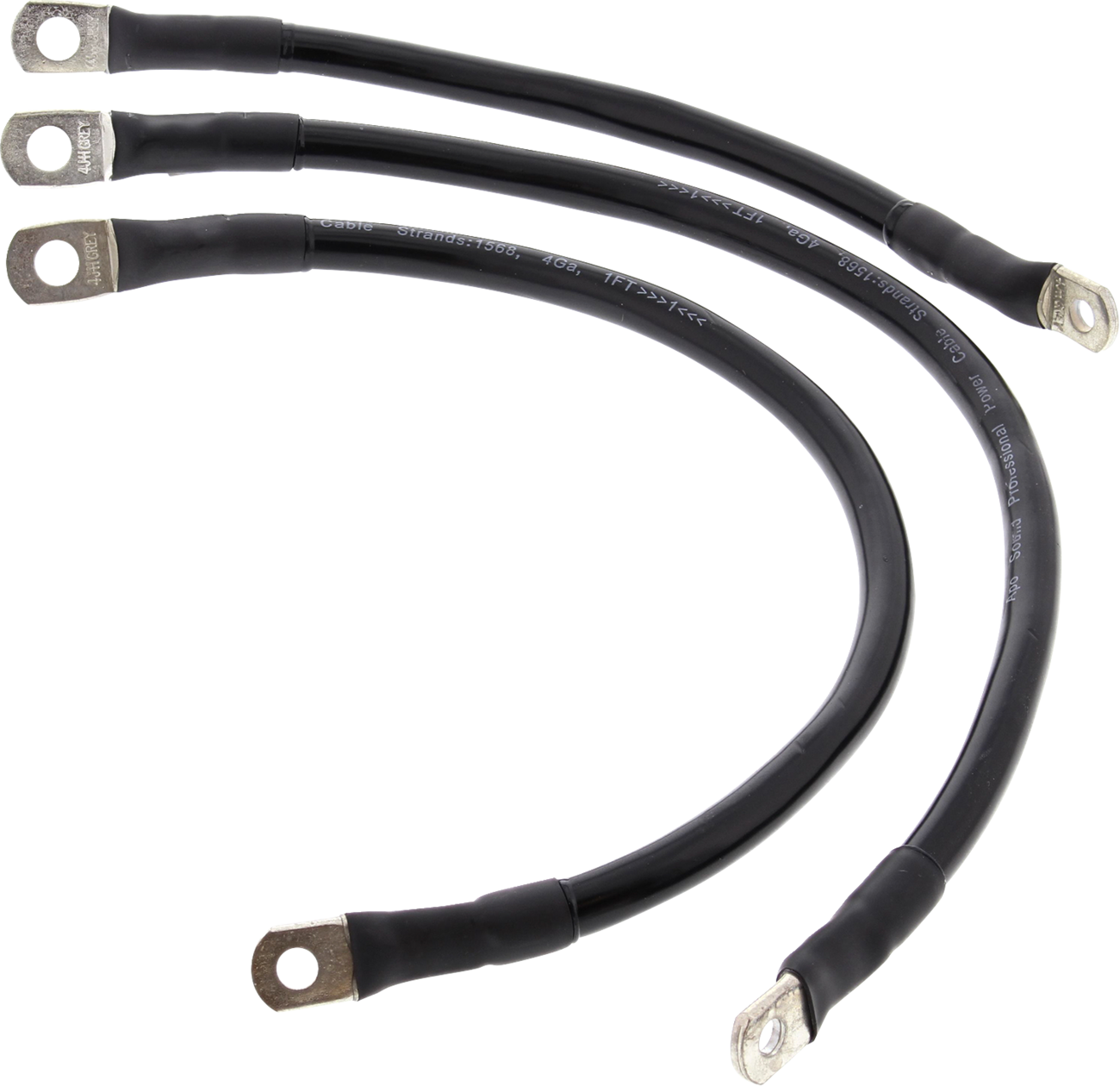 ALL BALLS Battery Cable Kit - Black 79-3013-1