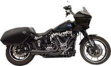BASSANI XHAUST 2-into-1 Ripper Exhaust System with Megaphone Muffler - Short - Black - M8 Softail 1S79B
