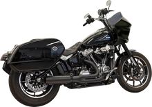 BASSANI XHAUST 2-into-1 Exhaust System with Superbike Muffler - 4" - Black - Softail M8 1S78B