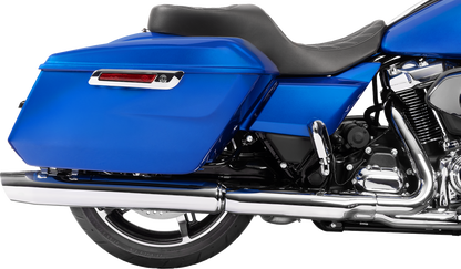 DRAG SPECIALTIES SEATS Freedom Seat - Black - Vinyl - Silver Double Diamond Stitch - FLT/FLH '23-'25 4711C