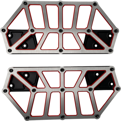 KODLIN USA NXL Floorboards - Black w/ Red Accent K73253-RL
