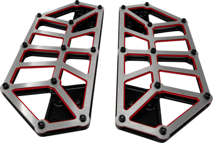 KODLIN USA NXL Floorboards - Black w/ Red Accent K73253-RL