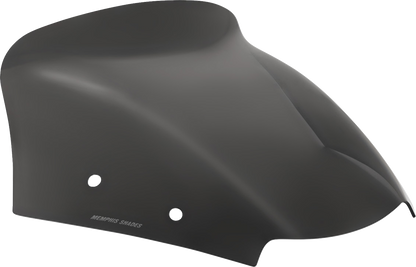 MEMPHIS SHADES Spoiler Windshield - 6" - Dark Black Smoke - FLTR MEP88410