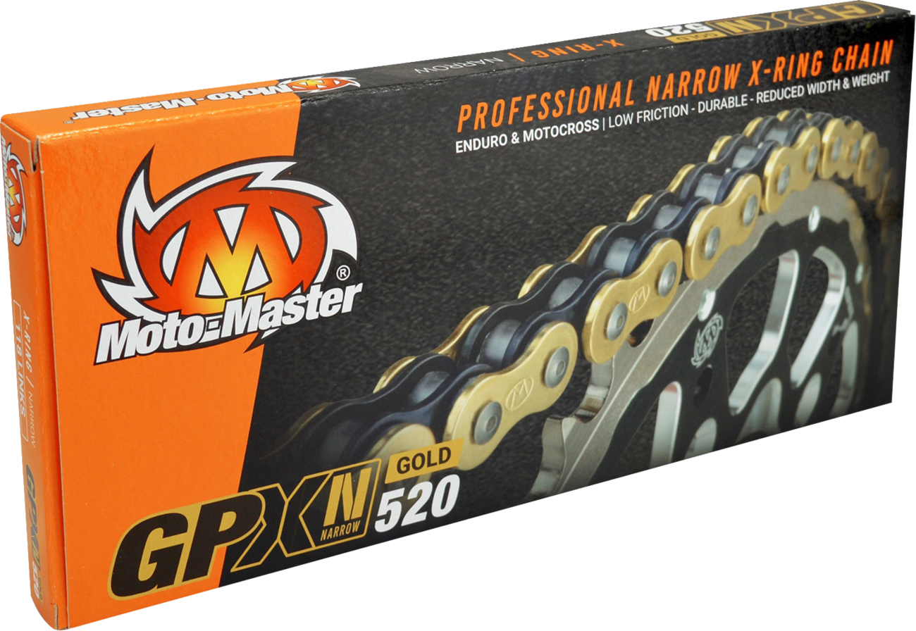 MOTO-MASTER GPX-N 520 - Drive Chain - 118 Links - Gold 652007