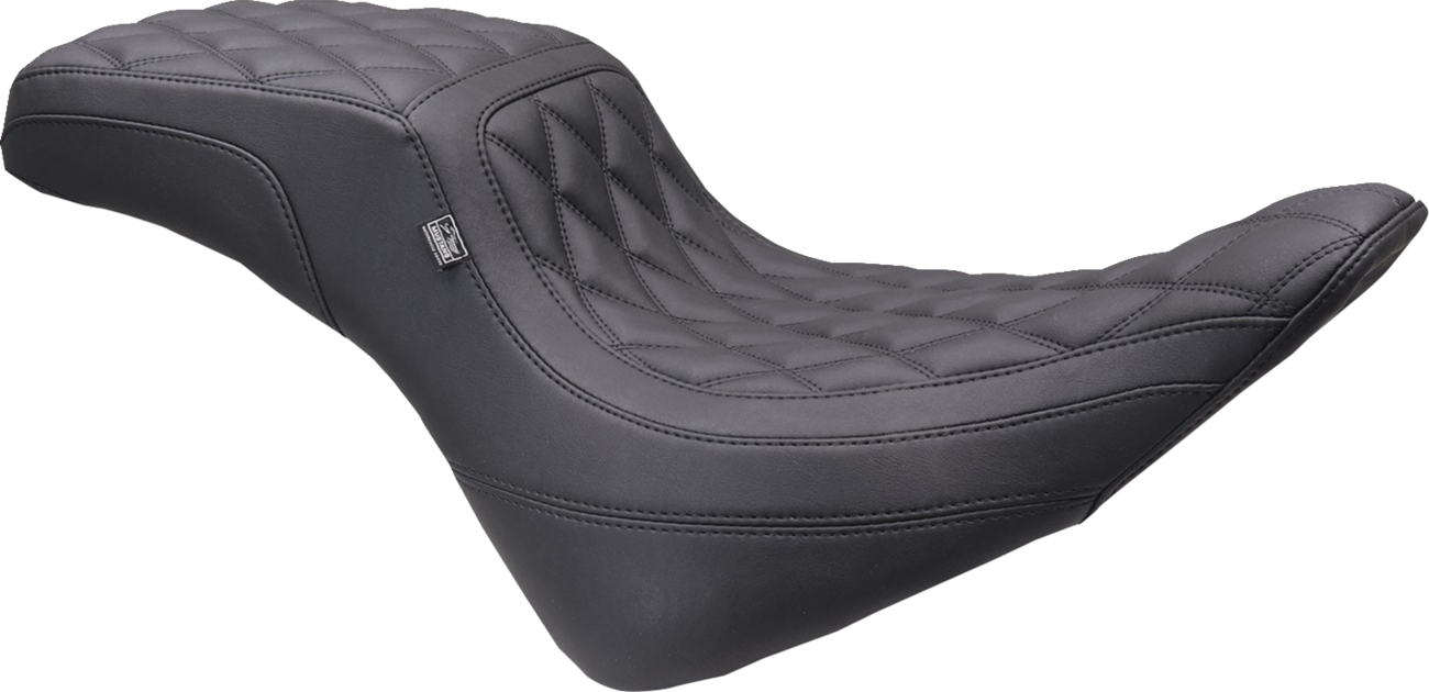 MUSTANG One-Piece/2-Up Squareback Seat - Double Diamond - Black Stitch - FXBR '23-'25 86006
