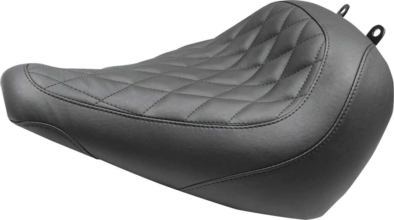 MUSTANG Wide Tripper™ Solo Seat - no Backrest - Diamond - Black Stitch - FXBR '23-'25 85033