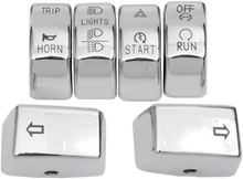 DRAG SPECIALTIES Switch Cap Kit - Chrome H18-0343CO-C