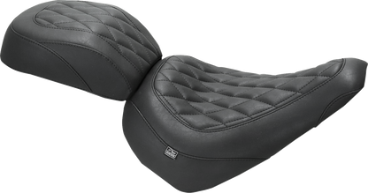 MUSTANG Wide Tripper™ Passenger Seat - Diamond - Black Stitch - FXBR '23-'25 85213