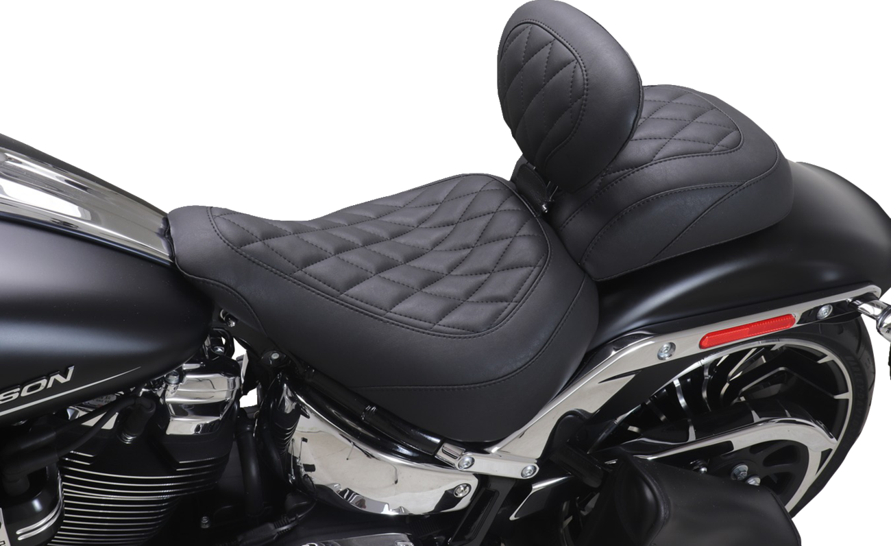 MUSTANG Wide Tripper™ Passenger Seat - Diamond - Black Stitch - FXBR '23-'25 85213
