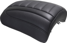 MUSTANG Padded Passenger Seat Cowl - Deluxe - Black Stitch - FLT/FLH '23-'25 88610