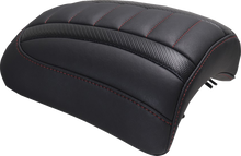 MUSTANG Padded Passenger Seat Cowl - Deluxe - Dark Cherry Stitch - FLT/FLH '23-'25 88610DC