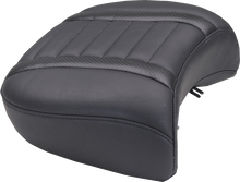 MUSTANG Deluxe Passenger Seat - Wide - Black Stitch - FLT/FLH '23-'25 88420