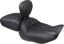 MUSTANG Deluxe Passenger Seat - Wide - Gunmetal Stitch - FLT/FLH '23-'25 88420GM