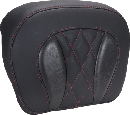 MUSTANG Chopped Tour-Pak® Pad - Dark Cherry Stitching - FLH/FLT '23-'25 88440DC