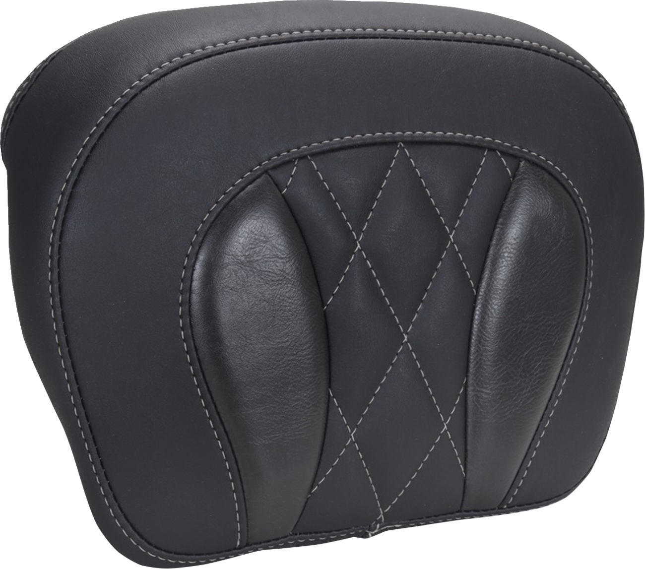MUSTANG Chopped Tour-Pak® Pad - Gunmetal Stitching - FLH/FLT '23-'25 88440GM