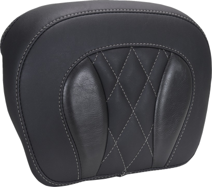 MUSTANG Chopped Tour-Pak® Pad - Gunmetal Stitching - FLH/FLT '23-'25 88440GM