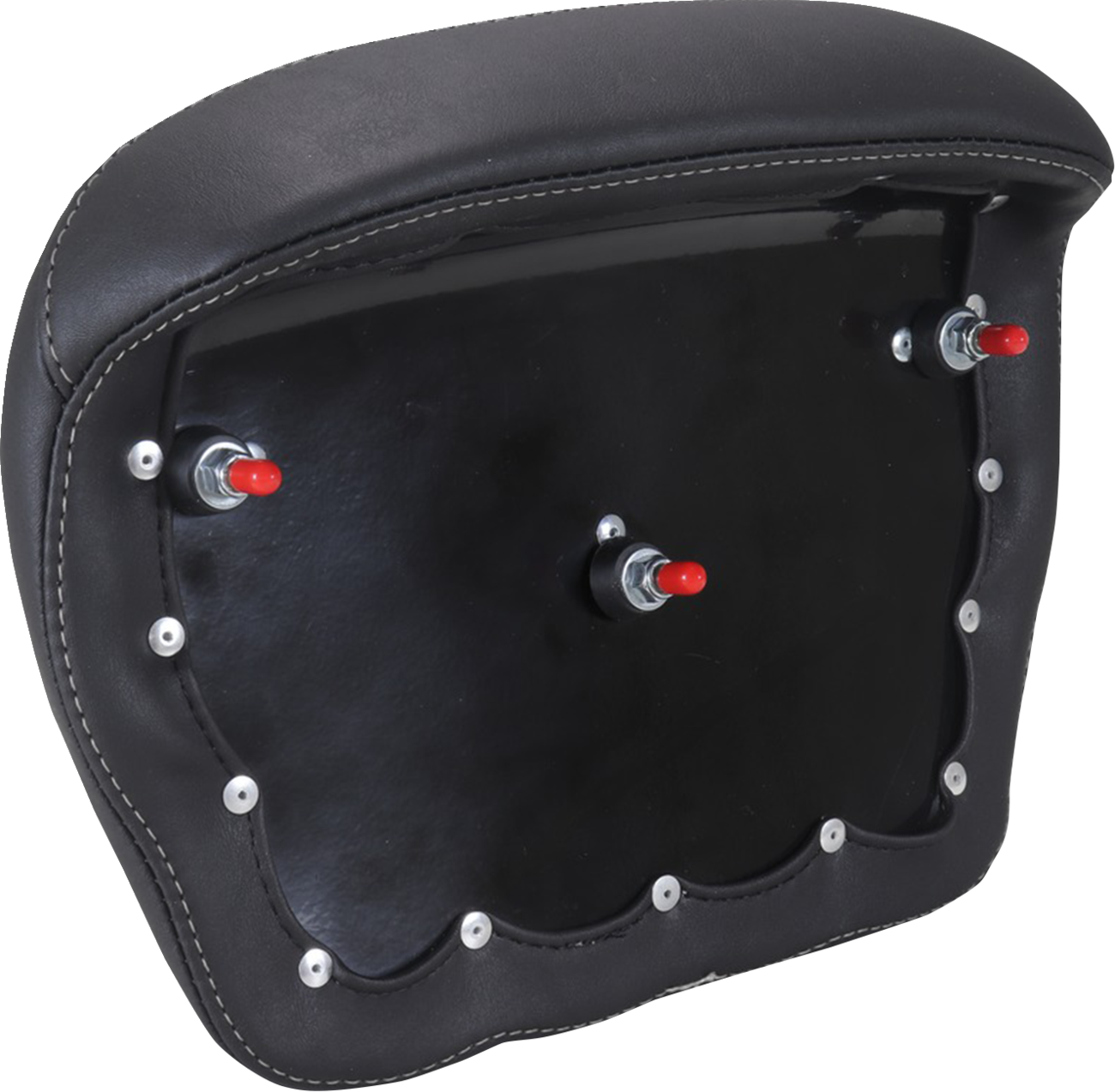 MUSTANG Chopped Tour-Pak® Pad - Gunmetal Stitching - FLH/FLT '23-'25 88440GM