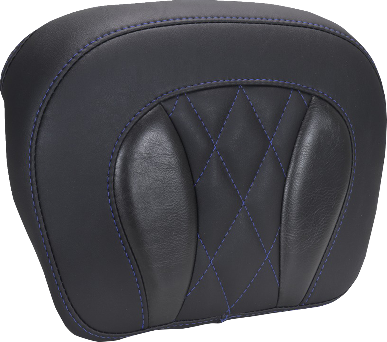 MUSTANG Chopped Tour-Pak® Pad - Sky Blue Stitching - FLH/FLT '23-'25 88440SB