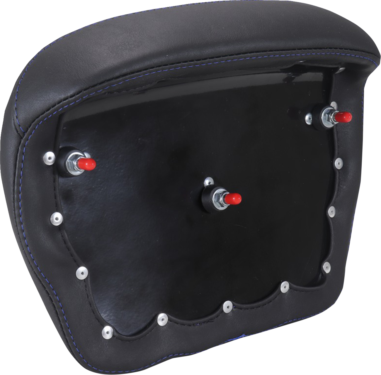 MUSTANG Chopped Tour-Pak® Pad - Sky Blue Stitching - FLH/FLT '23-'25 88440SB